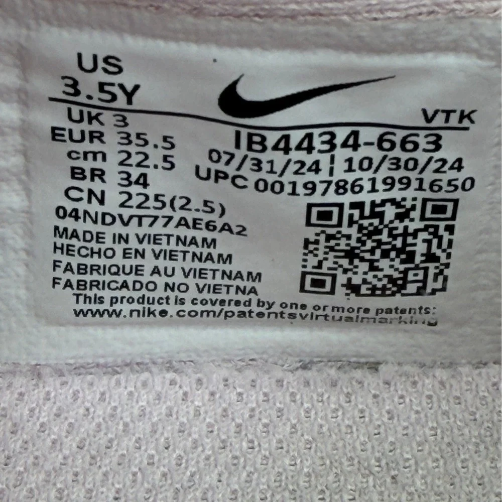 Nike Air Max Dn Size Kid's 3 1/2Y/Women's 5  Pink Grey Sneakers 0586